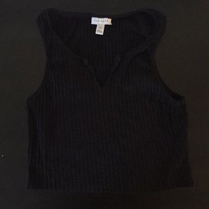 TopShop Crop Top Black